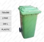 Plastyk domowe śmieci 240 L Zielony