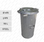 Stal domowe śmieci 110 L